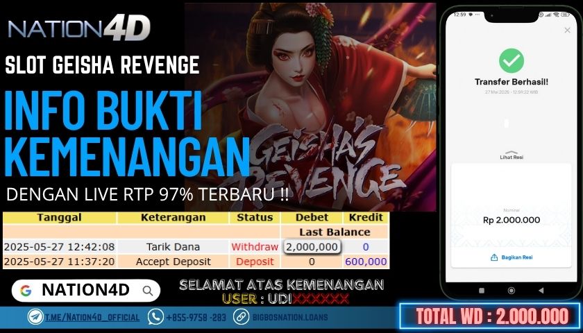 NATION4D -SLOT GEISHA REVENGE RP.2,000,000 LUNAS!!
