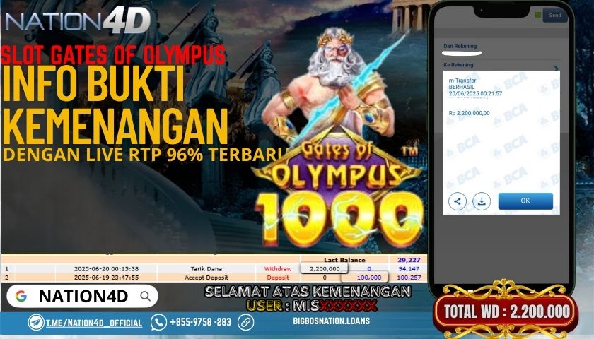 NATION4D -SLOT GATES OF OLYMPUS RP.2,200,000 LUNAS!!