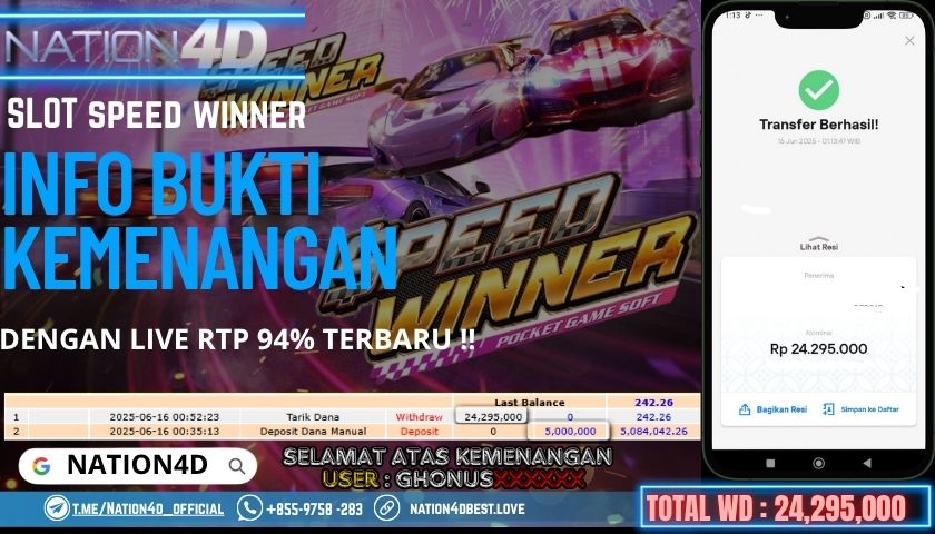 NATION4D -SLOT SPEED WINNER RP.24,295,000 LUNAS!!