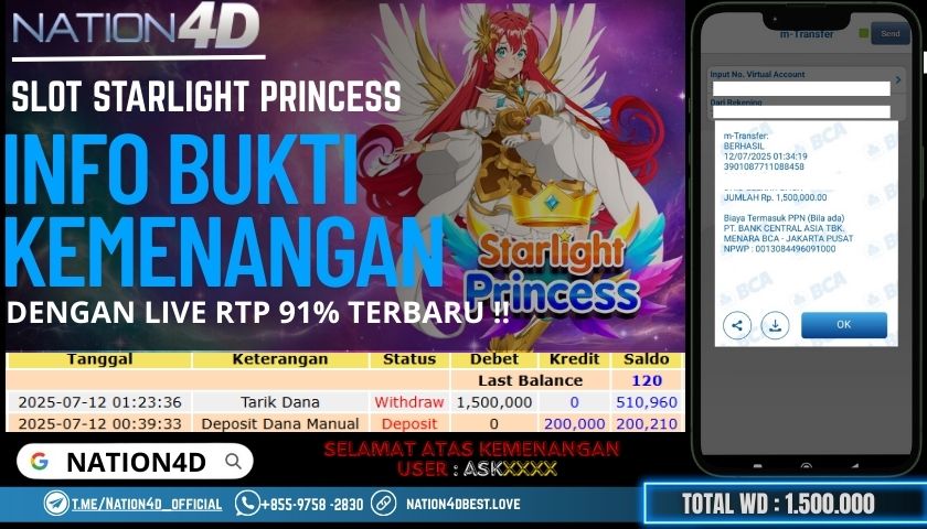 NATION4D – SKOT STARLIGHT PRINCESS RP.1,500,000 LUNAS!!