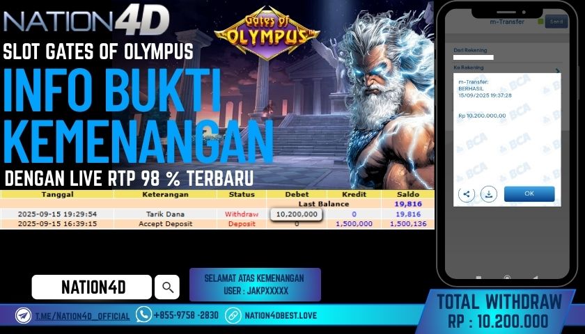 NATION4D -SLOT GATES OF OLYMPUS RP.10,200,000 LUNAS!