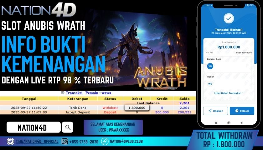 NATION4D -SLOT ANUBIS WRATH RP.1,800,000 LUNAS!