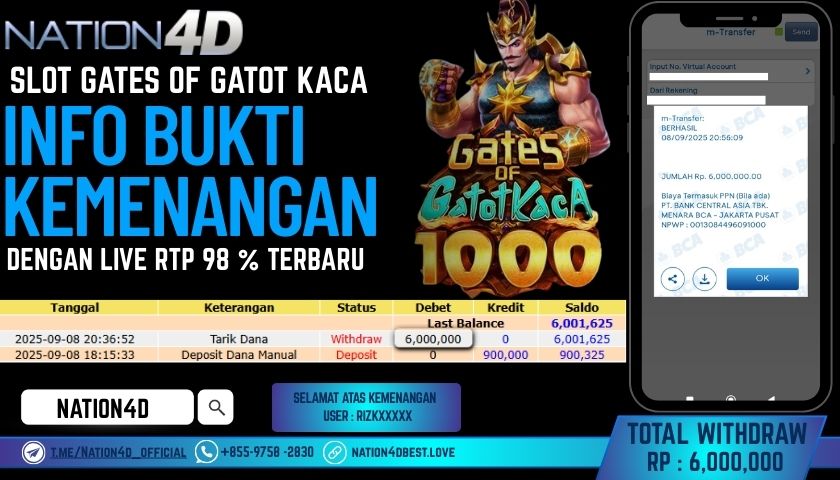 NATION4D -SLOT GATES OF GATOT KACA RP.6.000.000 LUNAS!!