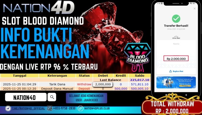 NATION4D -SLOT BLOOD DIAMOND RP.2,000,000 LUNAS!