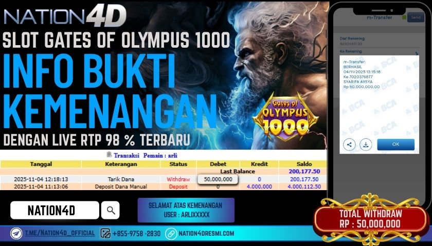 NATION4D -SLOT GATES OF OLYMPUS 1000 RP.50,000,000 LUNAS!