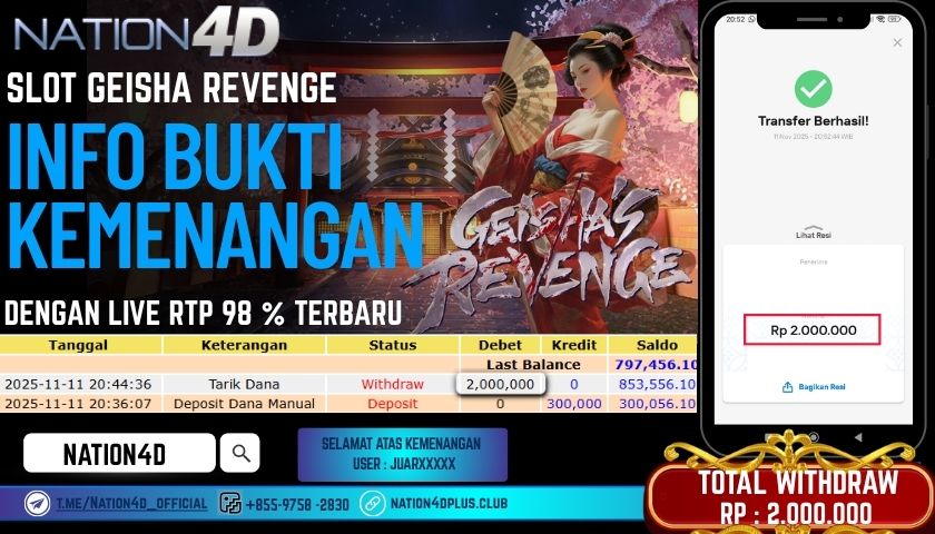 NATION4D -SLOT GEISHA REVENGE RP.2,000,000 LUNAS!