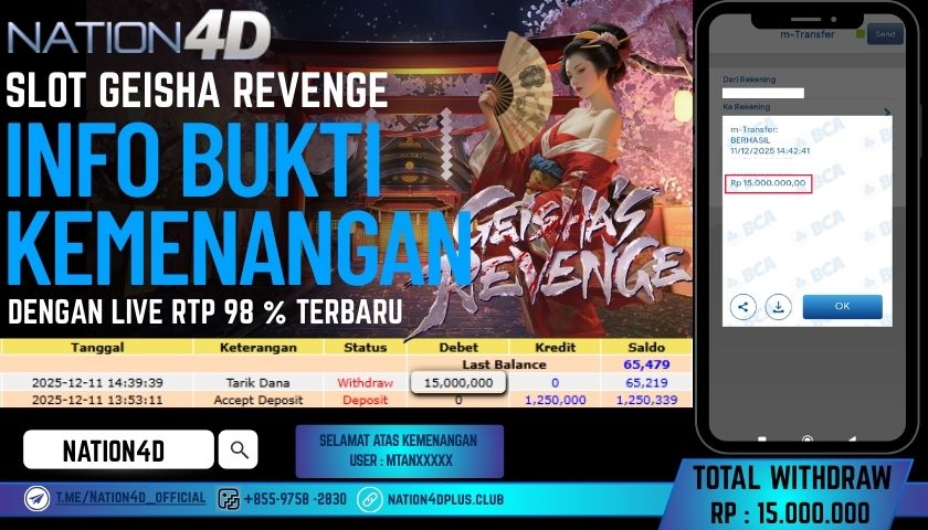 NATION4D -SLOT GEISHA REVENGE RP.15.000.000 LUNAS!