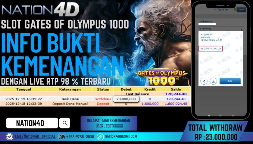 NATION4D -SLOT GATES OF OLYMPUS 1000 RP.23.000.000 LUNAS!