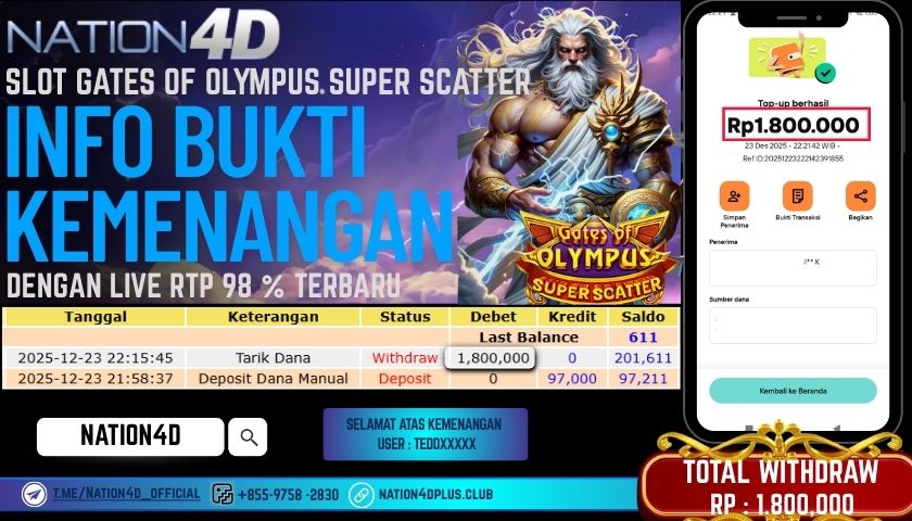 NATION4D -SLOT GATES OF OLYMPUS SUPER SCATTER RP.1.800.000 LUNAS!