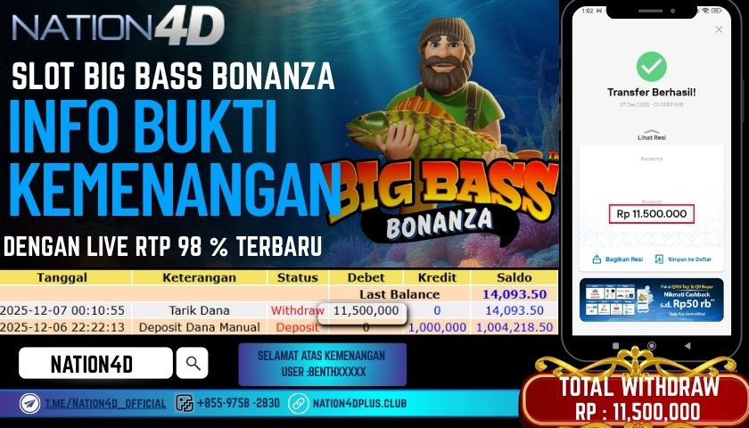 NATION4D -SLOT BIG BASS BONANZA RP.11.500.000 LUNAS!